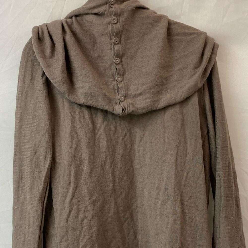 ST. John Brown Open Front Cardigan 100% Wool Women's M